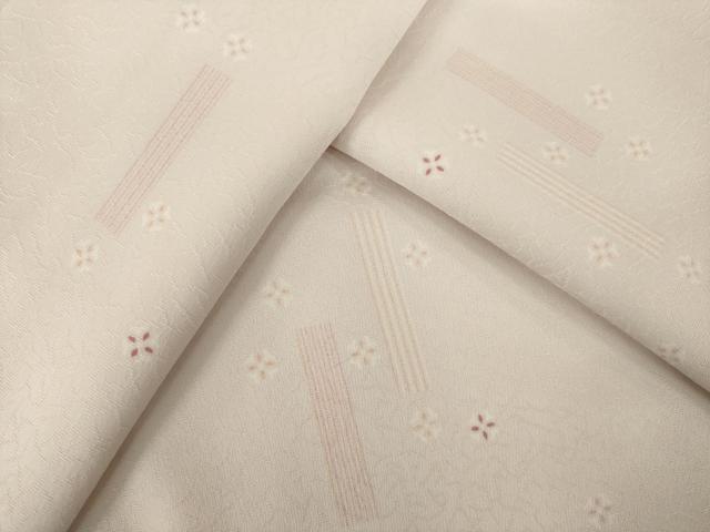 平和屋着物●小紋 短冊七宝文 洗える着物 AABJ6794ck