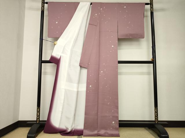 平和屋着物●上質な小紋 花丸文 正絹 逸品 AABJ6795ck