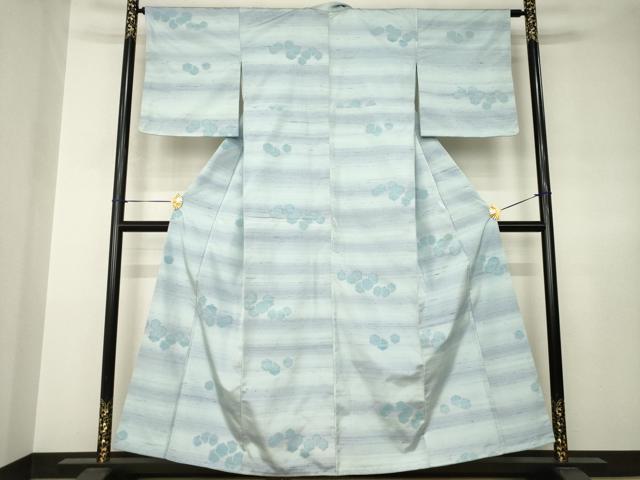 平和屋着物●上質な紬 亀甲文 正絹 逸品 未使用 AABJ6798ck