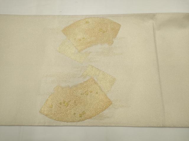 平和屋着物◎綴れ 太鼓柄袋帯 名匠家紋 金銀糸 正絹 逸品 AABJ6841pf