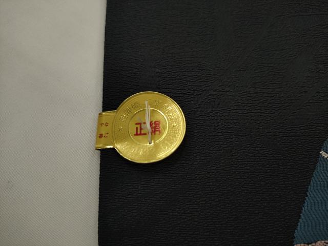 平和屋着物●西陣 九寸名古屋帯 瓦吉祥文 金糸 証紙付き 正絹 逸品 AABJ6891pf