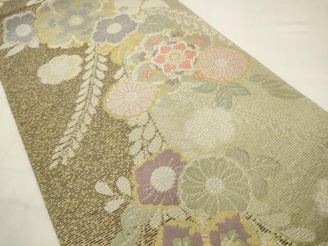 平和屋着物●京の名工 染匠越後屋通博 六通柄袋帯 辻が花 宮廷染 金銀糸 正絹 逸品 AABJ6911pf