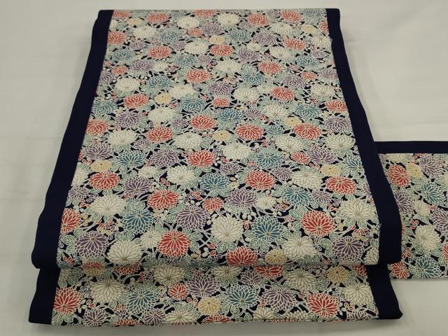 平和屋着物●全通柄九寸名古屋帯 菊尽くし 金彩 正絹 逸品 AABJ6937pf