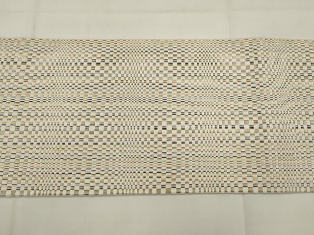 平和屋着物●本場筑前博多織 八寸名古屋帯 淡彩ロマン 正絹 逸品 AABJ6964pf