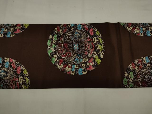 平和屋着物●アンティーク 大正ロマン つけ帯 龍 正絹 逸品 AABJ7015pf