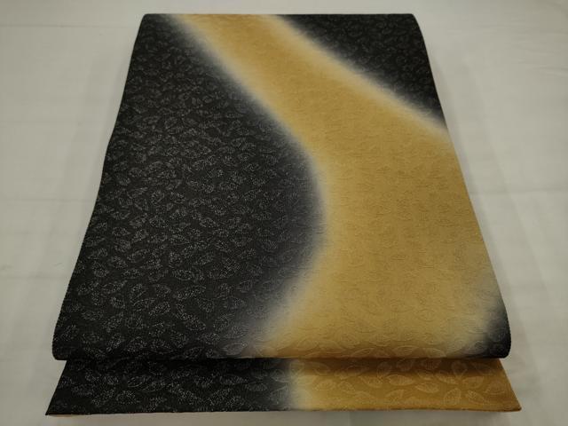 平和屋着物●全通柄袋帯 流水舞花文 銀通し地 正絹 逸品 AABJ7032pf