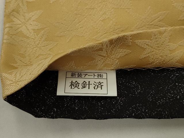 平和屋着物●全通柄袋帯 流水舞花文 銀通し地 正絹 逸品 AABJ7032pf