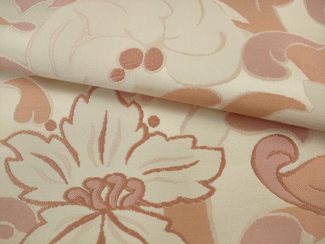 平和屋着物●六通柄袋帯 草花文 正絹 逸品 AABJ7092pf