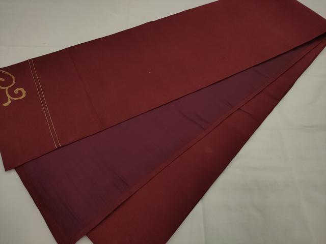 平和屋着物●アンティーク 大正ロマン 太鼓柄京袋帯 総手刺繍 鳳凰 金糸 正絹 逸品 AABJ7103pf