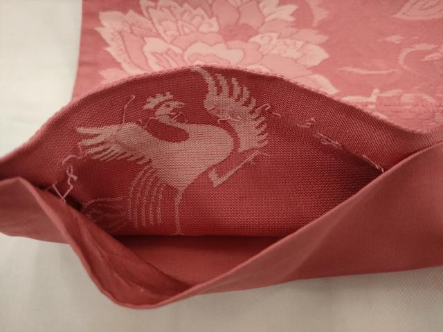 平和屋着物◎六通柄袋帯 更紗花文 正絹 逸品 AABJ7133pf