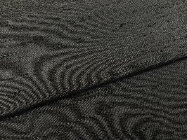 平和屋着物●男性 紬 アンサンブル 色無地 消炭色 正絹 逸品 AABJ7164ph