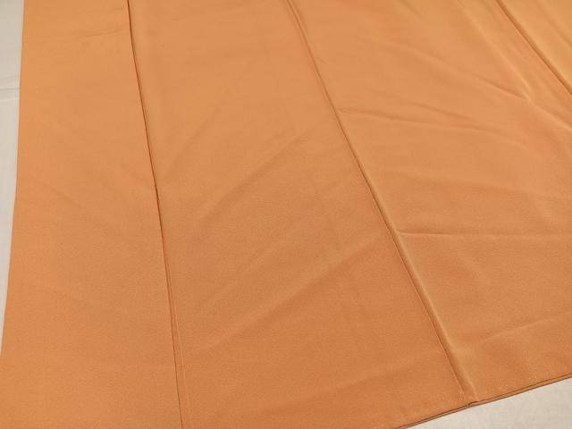 平和屋着物●上質な色無地 小麦色 正絹 逸品 AABJ7166ph