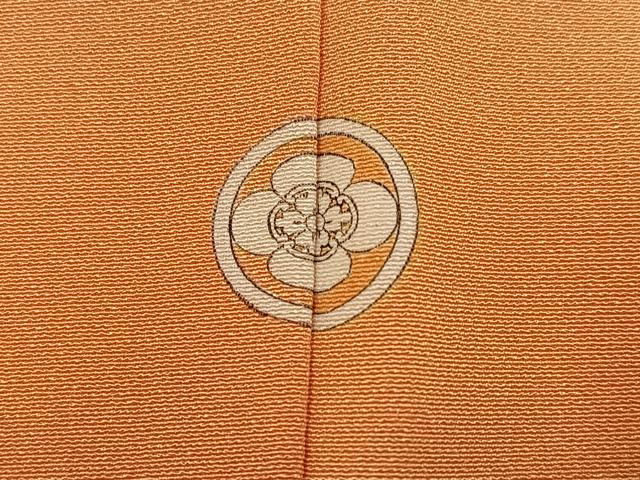 平和屋着物●上質な色無地 小麦色 正絹 逸品 AABJ7166ph