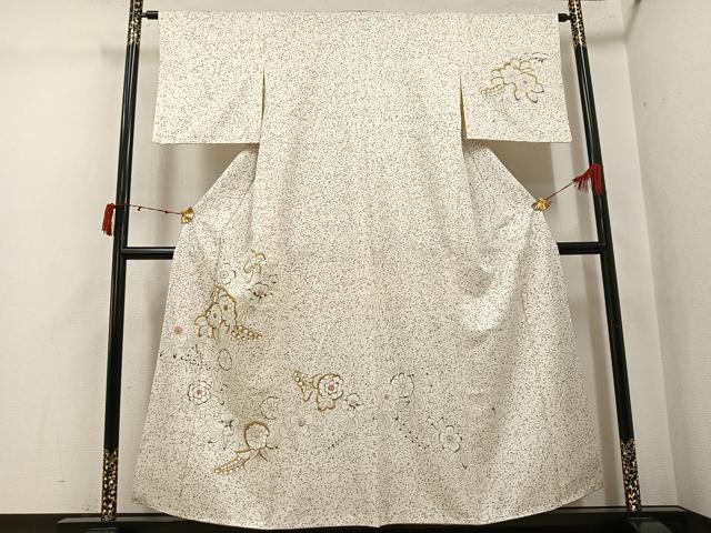 平和屋着物●訪問着 辻が花 刺繍 金彩 正絹 逸品 AABJ7181ph