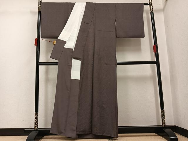 平和屋着物●伝統工芸師 服部光擴 江戸小紋 角通し 正絹 逸品 AABJ7197ph