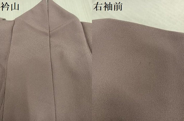平和屋着物●洗える最高級着物 <英>はなぶさ謹製 色無地 胡桃染色 洗える着物 AABJ7199ph