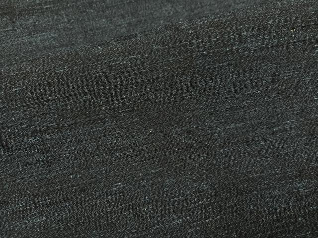 平和屋着物●男性 結城紬 藍鉄色 正絹 逸品 AABJ7210ph