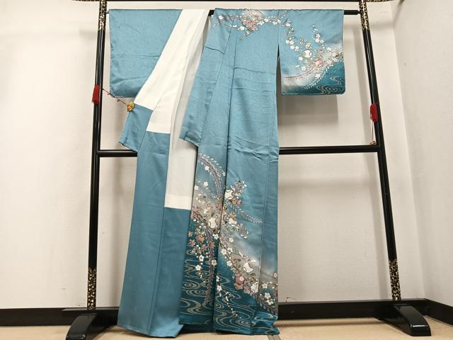 平和屋着物●訪問着 辻が花 暈し染め 金銀彩 正絹 逸品 AABJ7237ph