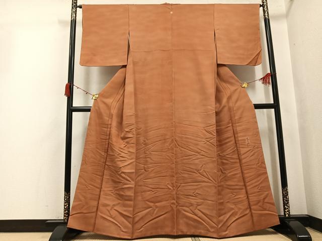 平和屋着物●虹色創家 本郷大田子 小紋 大田子そめ 霞文 暈し染め 正絹 逸品 AABJ7250ph