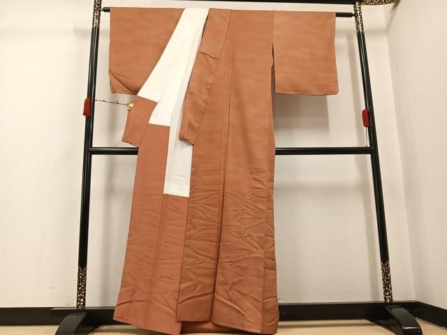 平和屋着物●虹色創家 本郷大田子 小紋 大田子そめ 霞文 暈し染め 正絹 逸品 AABJ7250ph