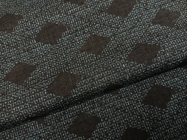 平和屋着物●本場結城紬 重要無形文化財 100亀甲 菱文 正絹 逸品 AABJ7257ph