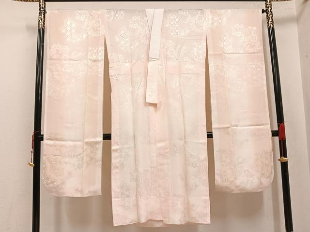 平和屋着物●豪華振袖・長襦袢(無双仕立て)セット 花尽くし 金彩 正絹 逸品 AABJ7298ph