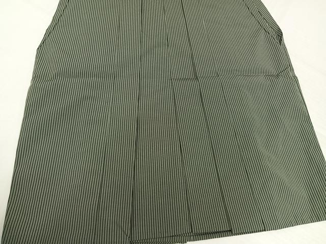 平和屋着物●男性 馬乗り袴 縞 正絹 逸品 AABJ7314ph