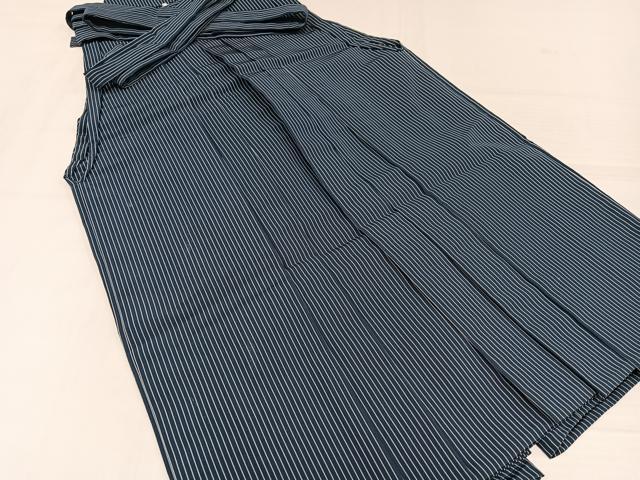 平和屋着物●男性 馬乗り袴 縞 正絹 逸品 AABJ7317ph