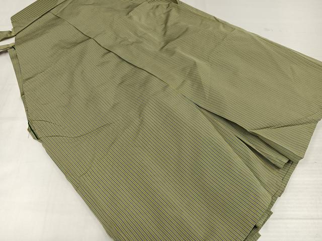 平和屋着物●男性 馬乗り袴 縞 正絹 逸品 AABJ7318ph