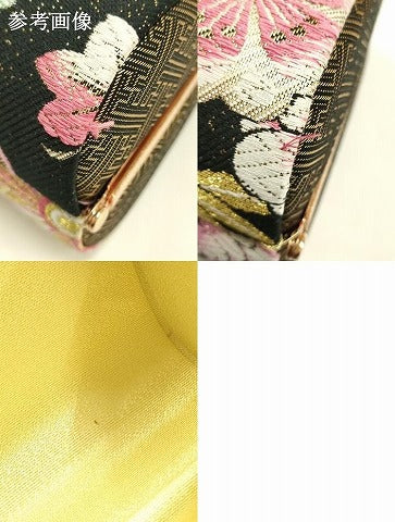 平和屋着物●和装小物 和装バッグ ハンドバッグ 振袖用 花柄 菊 金糸 逸品 AABJ7324ay