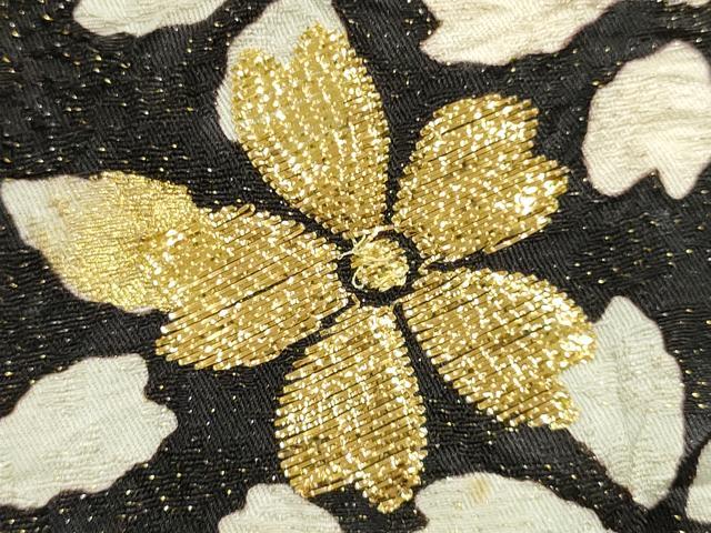 平和屋着物●和装小物 和装バッグ ハンドバッグ 絞り 花柄 金通し地 金彩 逸品 AABJ7325ay