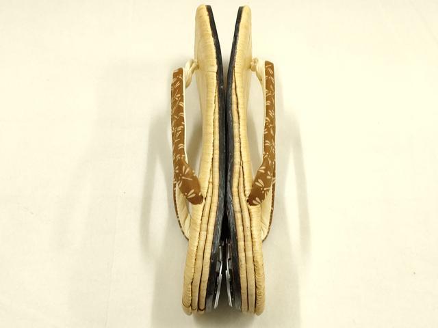 平和屋着物●男性 和装小物 雪駄 畳表 花緒:茶 蜻蛉 トンボ 丸屋 共箱付き 逸品 AABJ7368ay