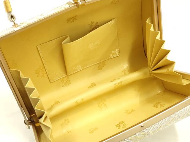 平和屋着物●和装小物 和装バッグ ハンドバッグ 金銀糸 逸品 AABJ7380ay