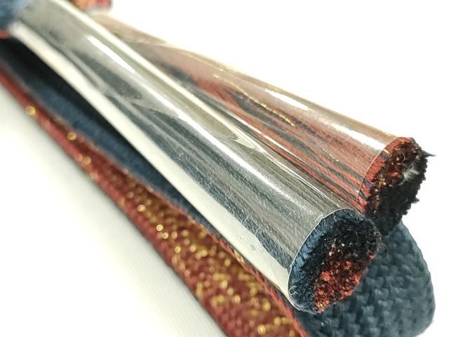 平和屋着物▼和装小物 上質な帯締め 高麗組 綾出し 金糸 暈し 逸品 未使用 AABJ7390ay