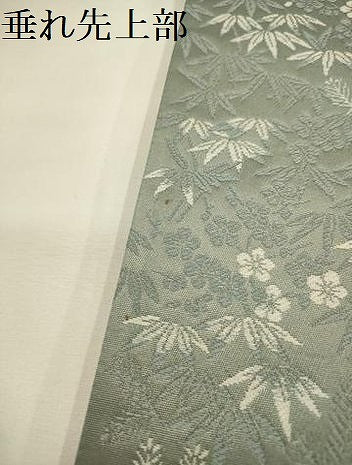 平和屋着物●六通柄袋帯 唐織 鳳凰花鏡裏文 華秀綾錦 金糸 正絹 逸品 AABJ7401sx
