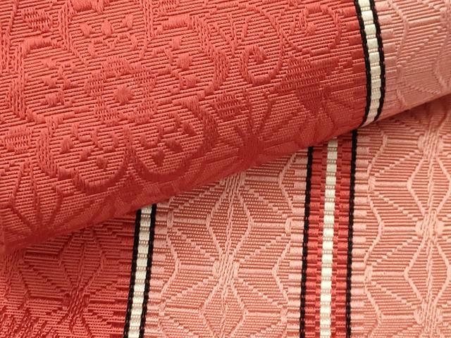 平和屋着物●本場筑前博多織 半幅帯 花間道 証紙付き 正絹 逸品 AABJ7432sx
