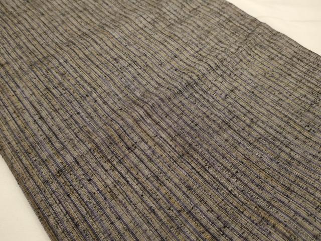 平和屋着物●菅原工房 菅原結作 漢方染紬 両面 両方向 全通柄袋帯 紬地 霞文 間道 やまと誂製 正絹 逸品 AABJ7586sx
