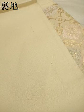 平和屋着物●六通柄袋帯 唐織 花菱文 金糸 正絹 逸品 AABJ7587sx