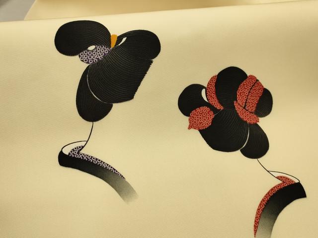 平和屋着物●塩瀬 九寸名古屋帯 作家物 かつら 正絹 逸品 AABJ7606sx