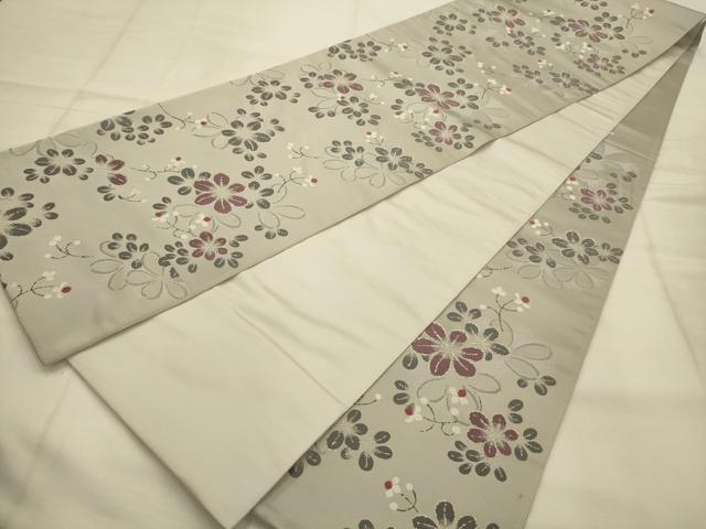 平和屋着物●六通柄袋帯 唐織 舞花文 正絹 逸品 AABJ7635sx