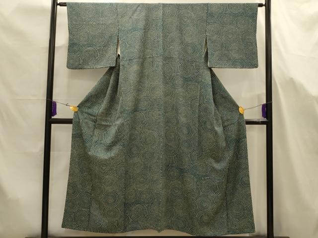 平和屋着物■上質な小紋 丸文 正絹 逸品 AABJ7672sx