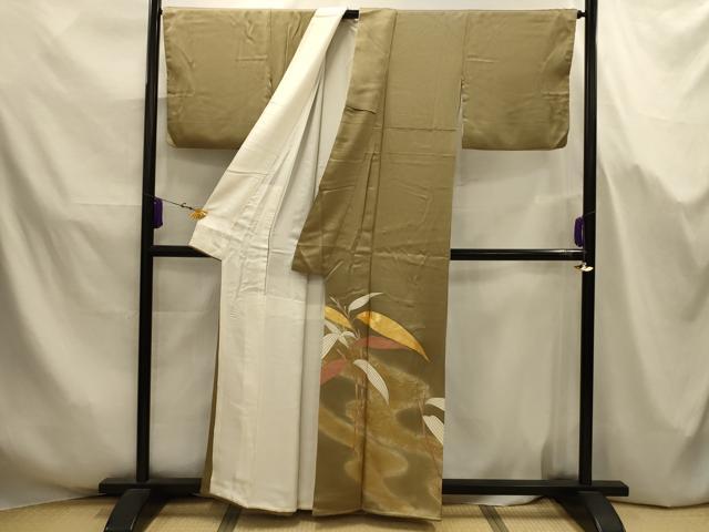 平和屋着物■豪華色留袖 作家物 駒刺繍 流水枝葉文 暈し染め 金彩 正絹 逸品 AABJ7677sx