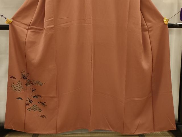 平和屋着物■豪華色留袖 吉祥花宝づくし文 正絹 逸品 AABJ7683sx