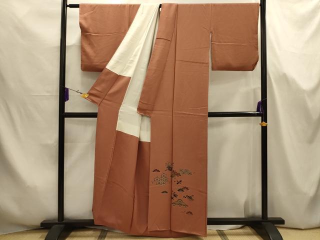 平和屋着物■豪華色留袖 吉祥花宝づくし文 正絹 逸品 AABJ7683sx