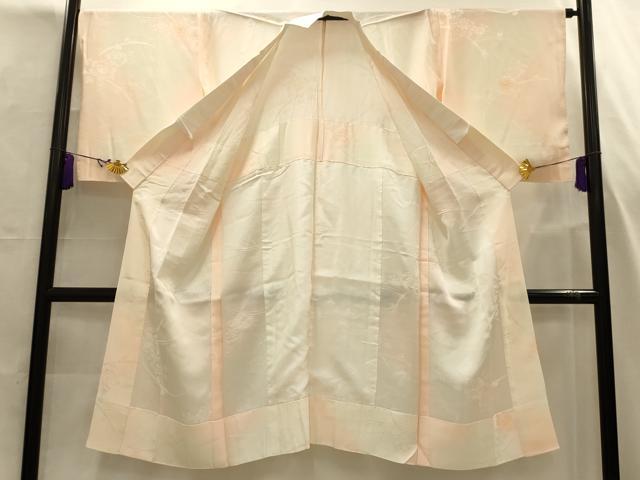 平和屋着物■長襦袢 無双仕立て 絞り 露芝花文 暈し染め 正絹 逸品 AABJ7698sx