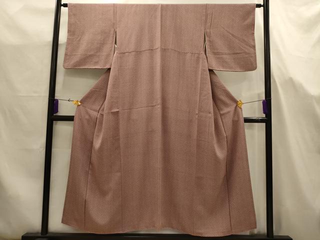 平和屋着物■江戸小紋 扇面文 正絹 逸品 AABJ7716sx