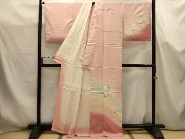 平和屋着物■訪問着 飛鳥文 暈し染め 金彩 正絹 逸品 AABJ7718sx