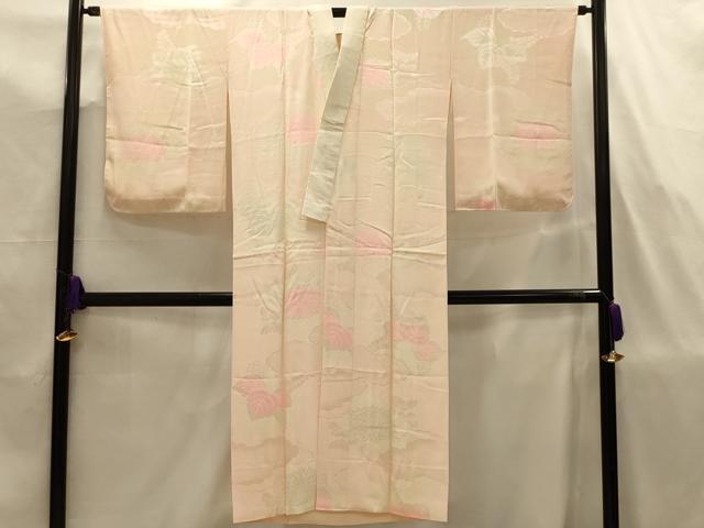 平和屋着物■長襦袢 袷 菊桐文 暈し染め 正絹 逸品 AABJ7730sx