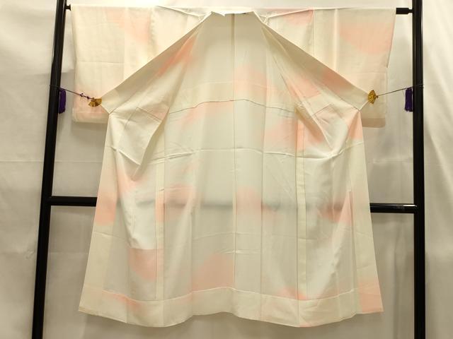 平和屋着物■長襦袢 無双仕立て 遠山文 暈し染め 正絹 逸品 AABJ7738sx