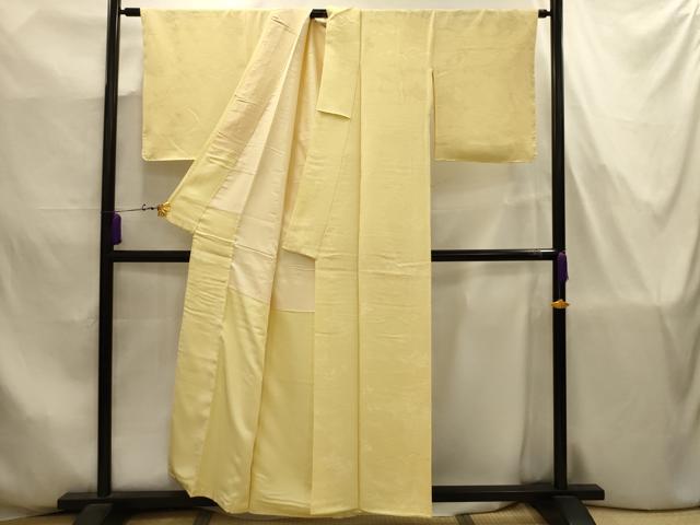 平和屋着物■上質な色無地 風景地紋 砥粉色 正絹 逸品 AABJ7750sx